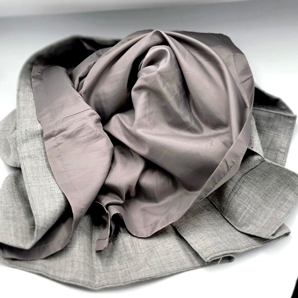 Elevenses Anthropologie Gray Heathered Pleated Wool Mini skirt Size 6 - Picture 5 of 11